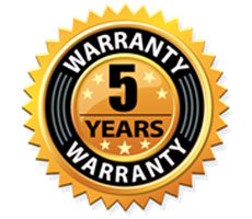 5 Years Evaporation warranty plate