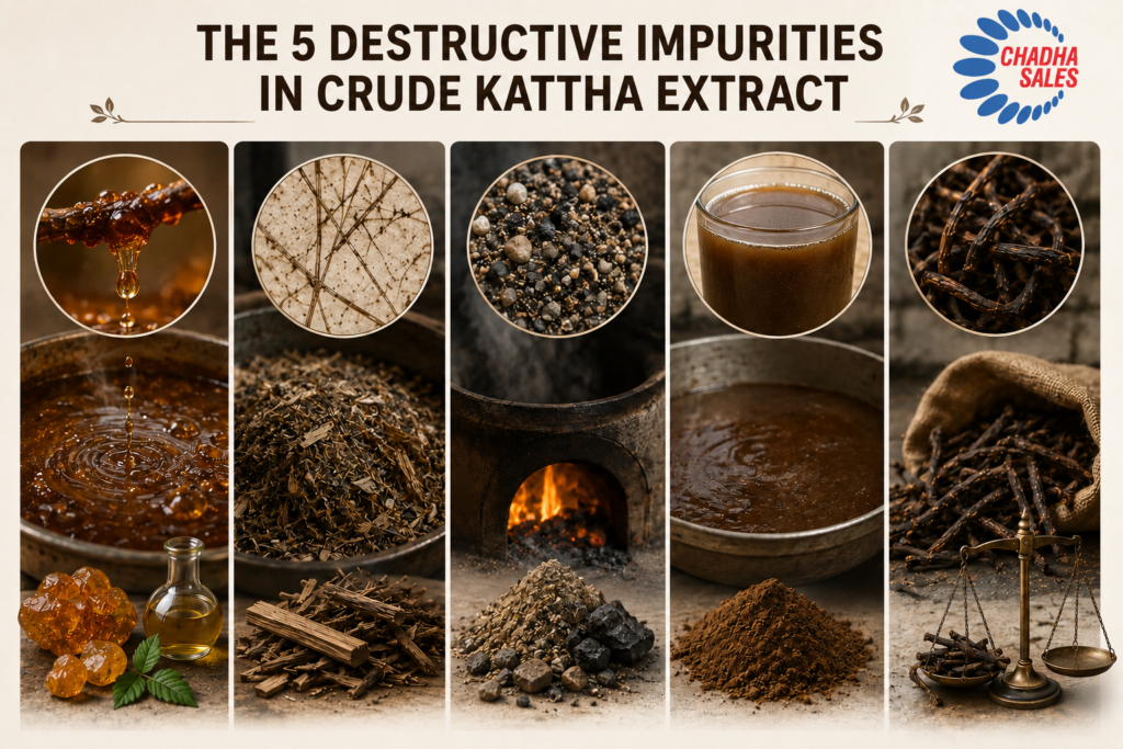 Why India's Leading Kattha Processors Are Switching to Centrifugal Clarification 1 The 5 Destructive Impurities in crude kattha extract