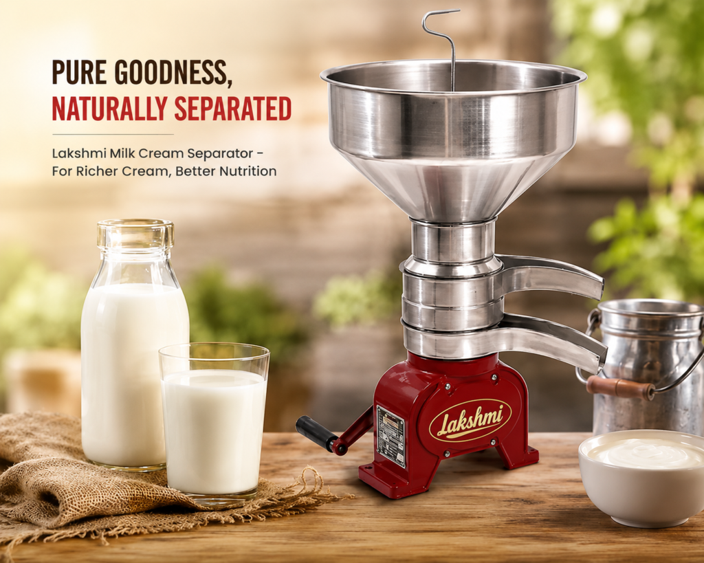 Catering Kitchen Equipment Guide: Make Your Own Paneer, Khoya, Dahi & Ghee 2 Cream Seperator naturally seperated