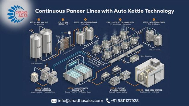 How PLC-Controlled Automatic Kettles Are Transforming Paneer Manufacturing