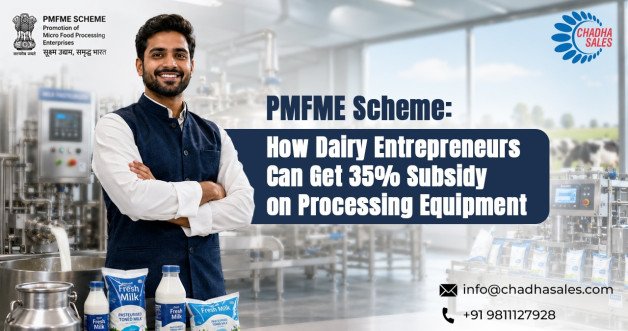 PMFME Scheme: How Dairy Entrepreneurs Can Get 35% Subsidy on Processing Equipment