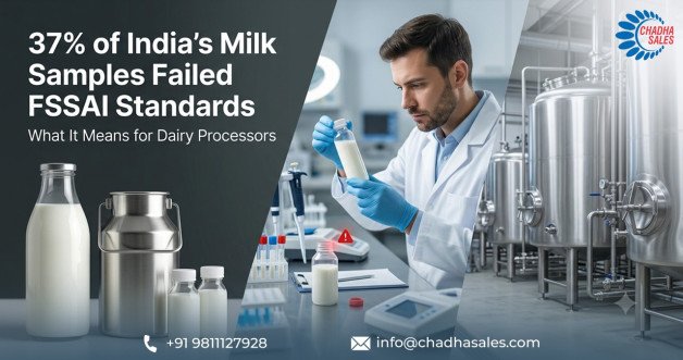 37% of India’s Milk Samples Failed FSSAI Standards in FY26 — What It Means for Dairy Processors